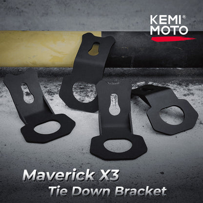 Kemimoto Can Am Maverick X3/Max 4 Pcs Tie Down Brackets Hooks
