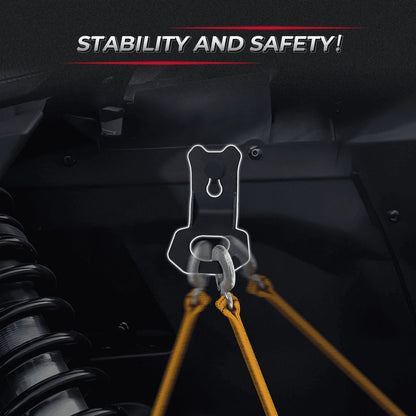 Kemimoto Can Am Maverick X3/Max 4 Pcs Tie Down Brackets Hooks