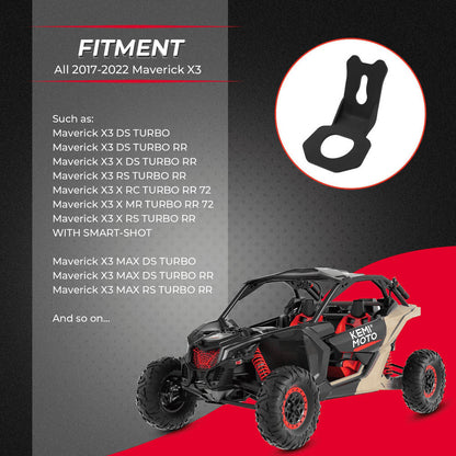 Kemimoto Can Am Maverick X3/Max 4 Pcs Tie Down Brackets Hooks