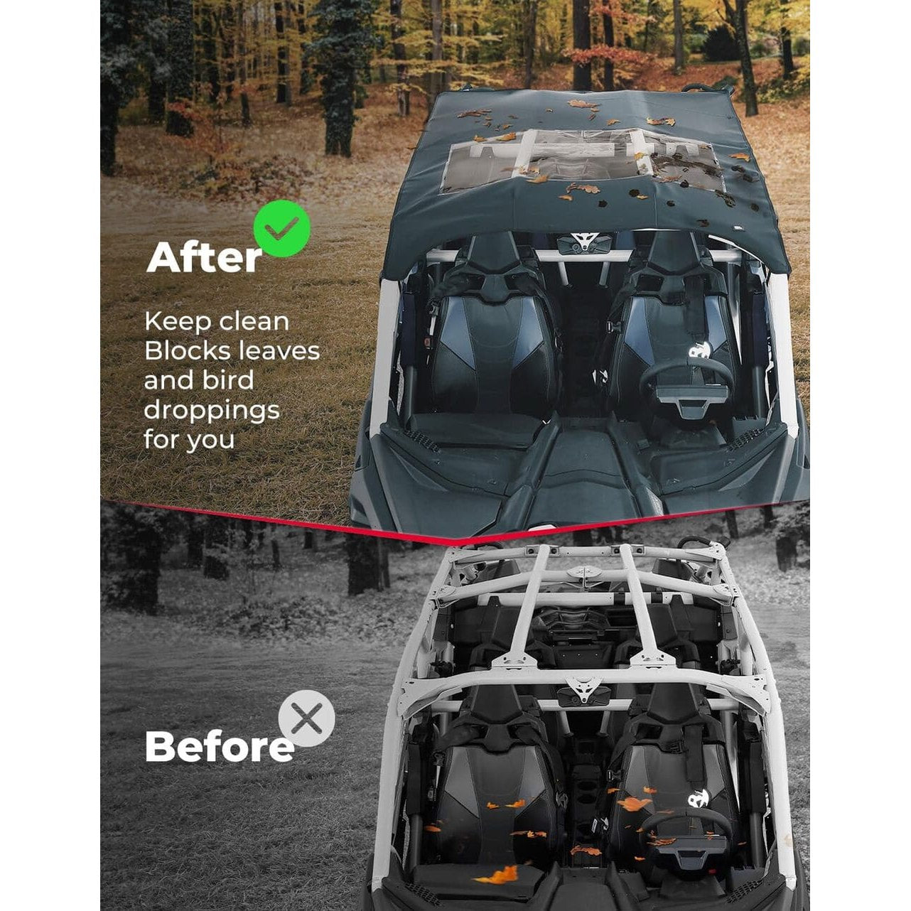 Kemimoto Can-Am Maverick X3 Max Canvas Soft Rooftop