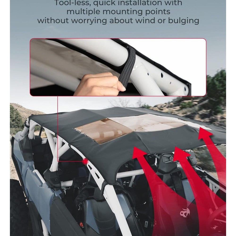 Kemimoto Can-Am Maverick X3 Max Canvas Soft Rooftop