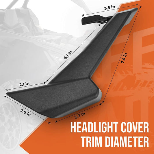 Kemimoto Can-Am Maverick X3/Max Left & Right Front Headlight Cover Trim