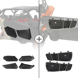 Kemimoto Can-Am Maverick X3 MAX Lower Doors Panels & Door Strorage Bags