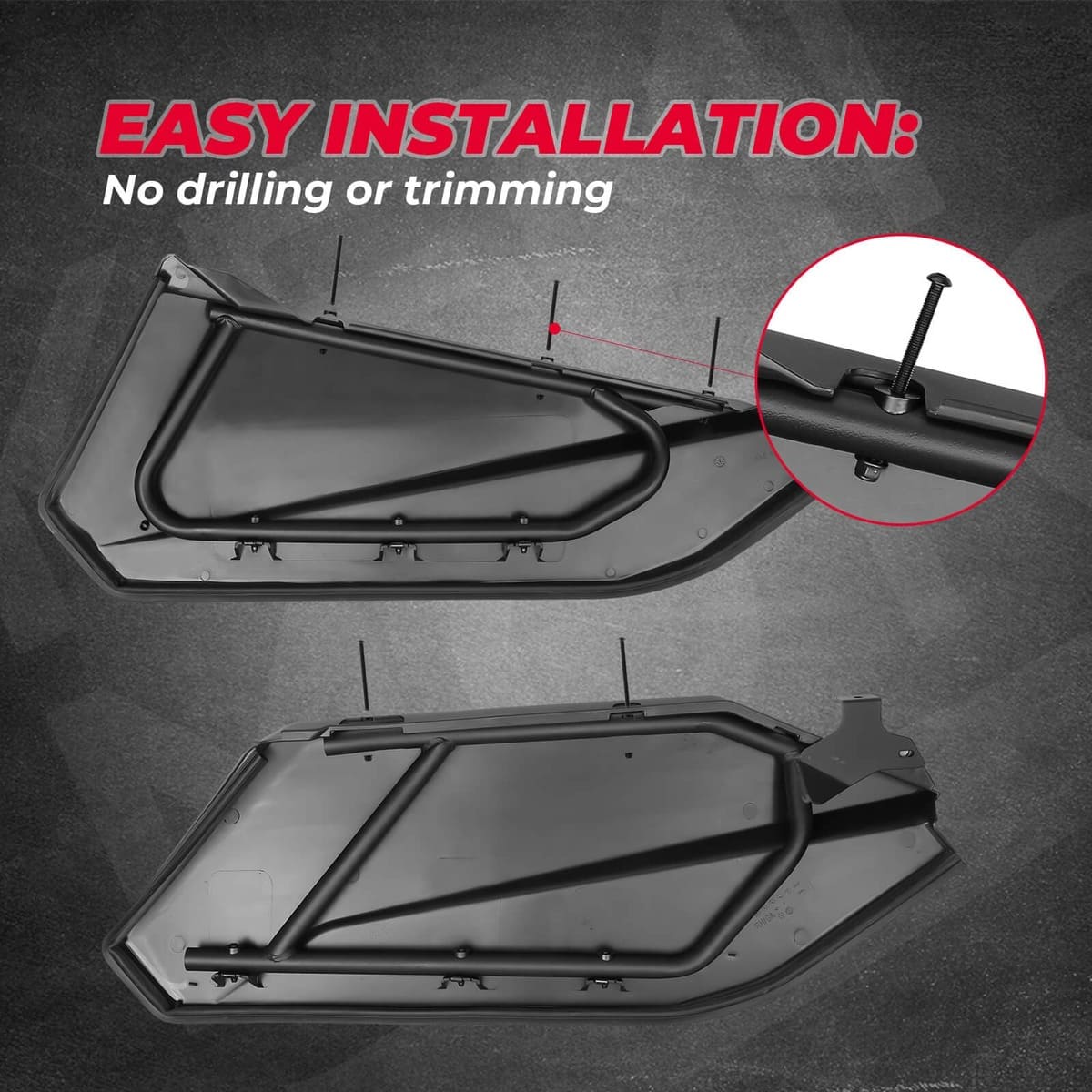 Kemimoto Can-Am Maverick X3 MAX Lower Doors Panels & Door Strorage Bags