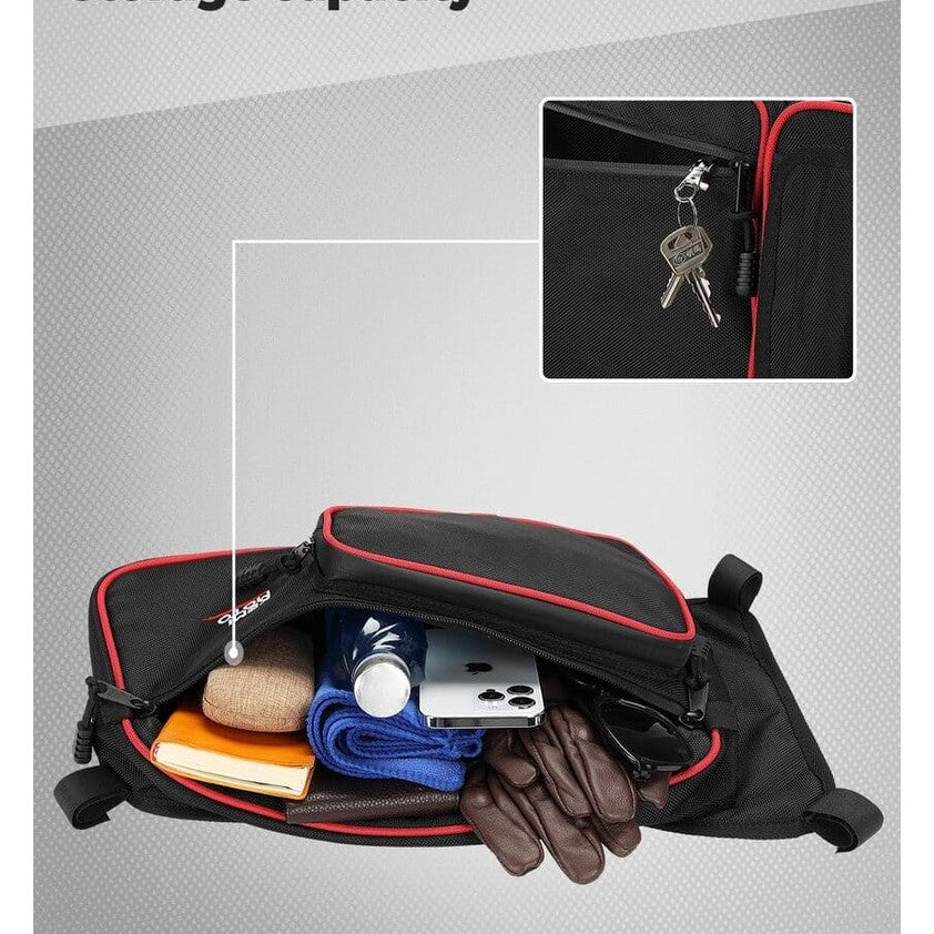 Kemimoto Can-Am Maverick X3 MAX One Set Rear Upper Door Bags - Red