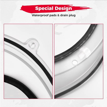 Kemimoto Can-Am Maverick X3/Max Outer Clutch Cover with RGB LED Strip Lights