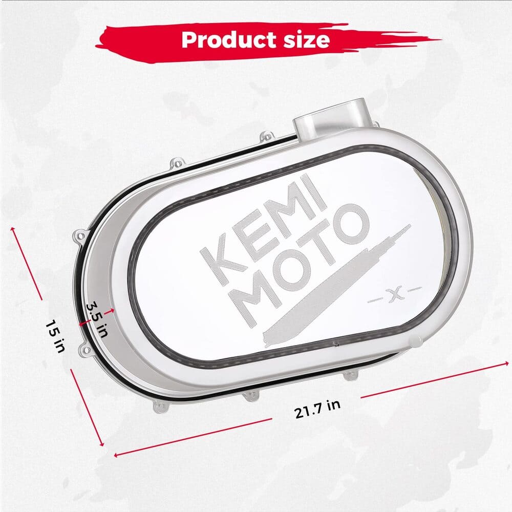 Kemimoto Can-Am Maverick X3/Max Outer Clutch Cover with RGB LED Strip Lights