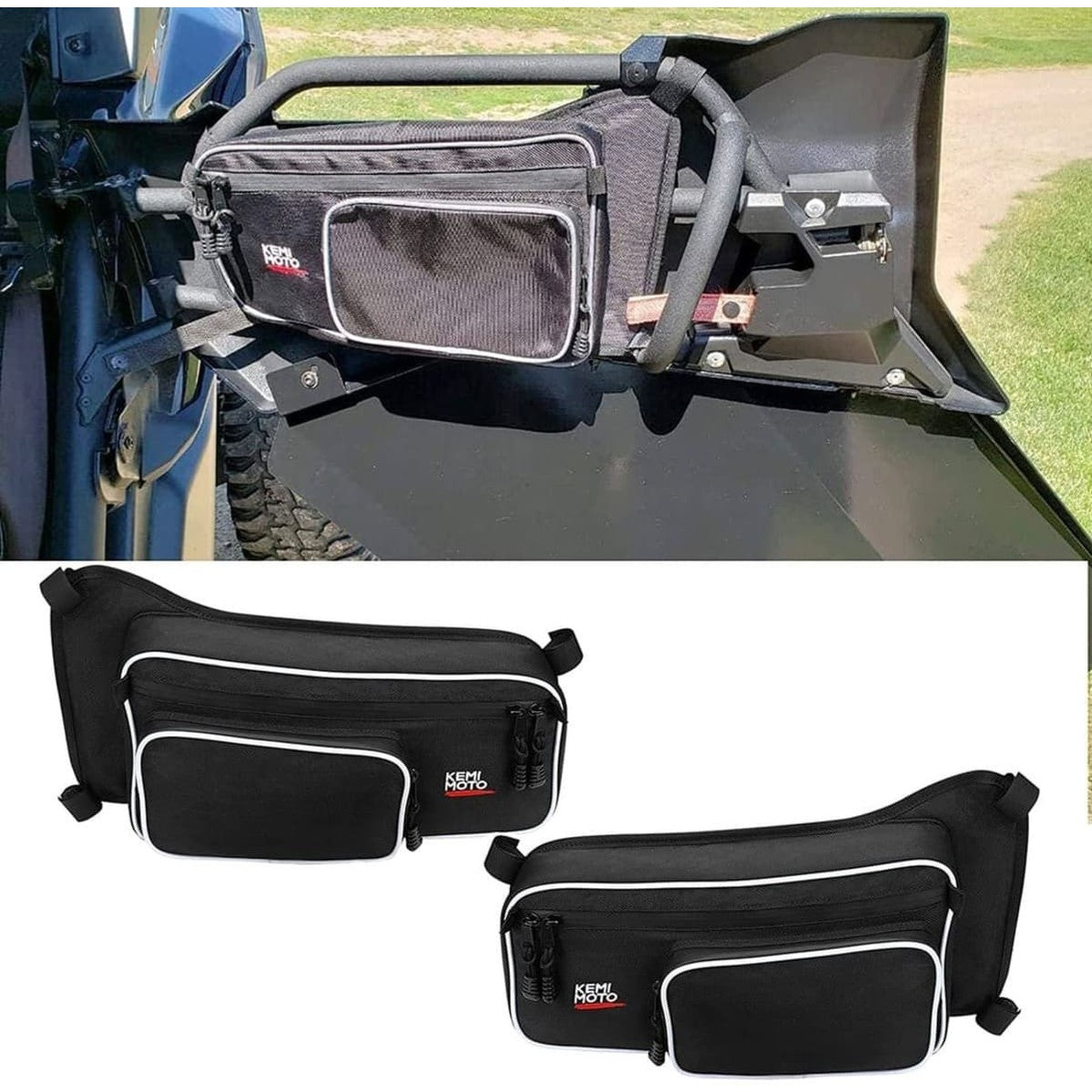 Kemimoto Can-Am Maverick X3 Max Rear Door Bags