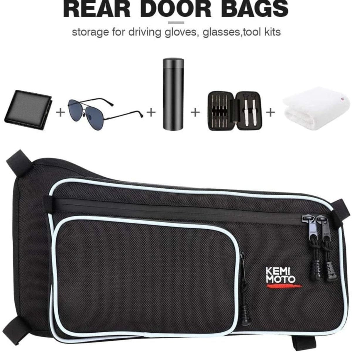 Kemimoto Can-Am Maverick X3 Max Rear Door Bags