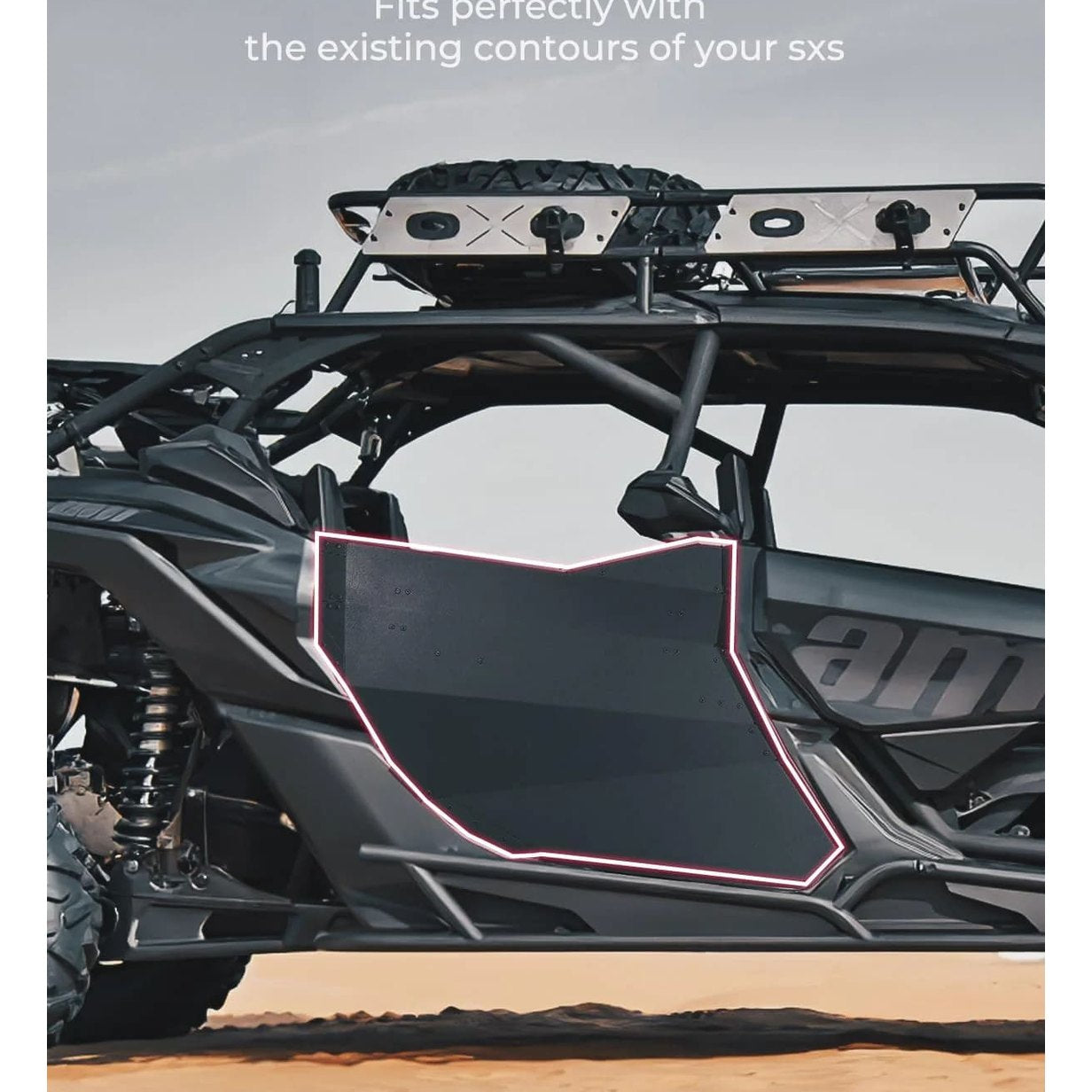 Kemimoto Can-Am Maverick X3 MAX Rear Full Doors Aluminum