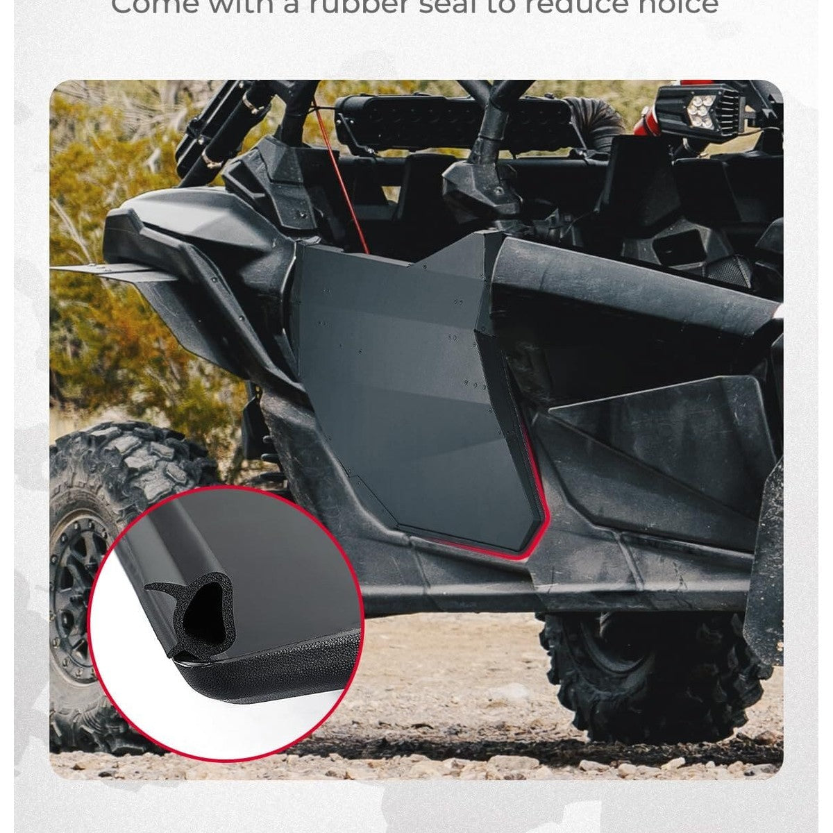 Kemimoto Can-Am Maverick X3 MAX Rear Full Doors Aluminum