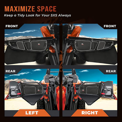 Kemimoto Can-Am Maverick X3 Max Rear Storage Bag & Door Bags