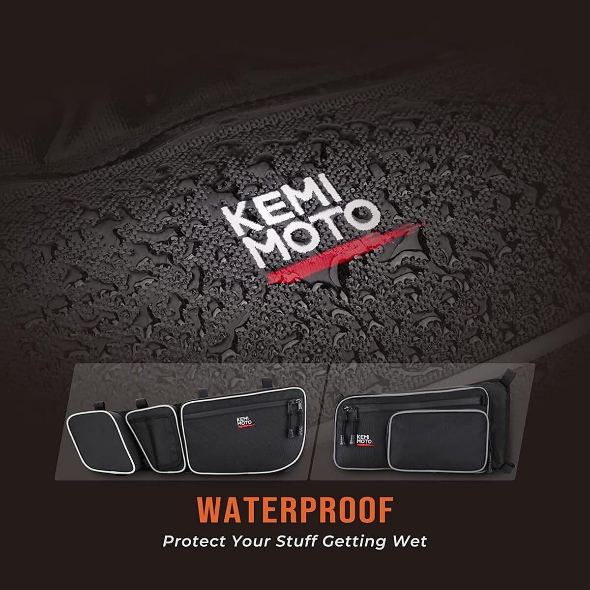 Kemimoto Can-Am Maverick X3 Max Rear Storage Bag & Door Bags