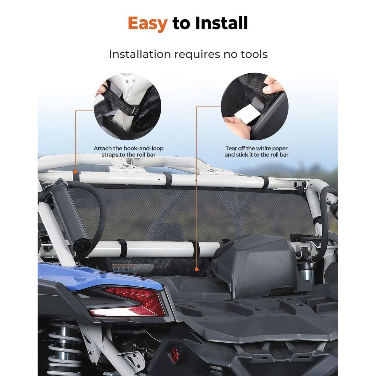 Kemimoto Can-Am Maverick X3/Max Rear Window Net