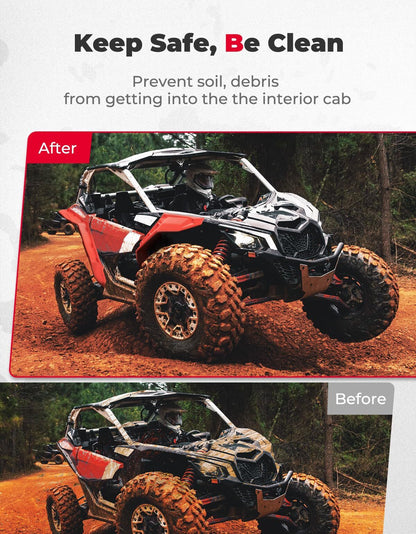 Kemimoto Can-Am Maverick X3 /MAX Red Fender Flares