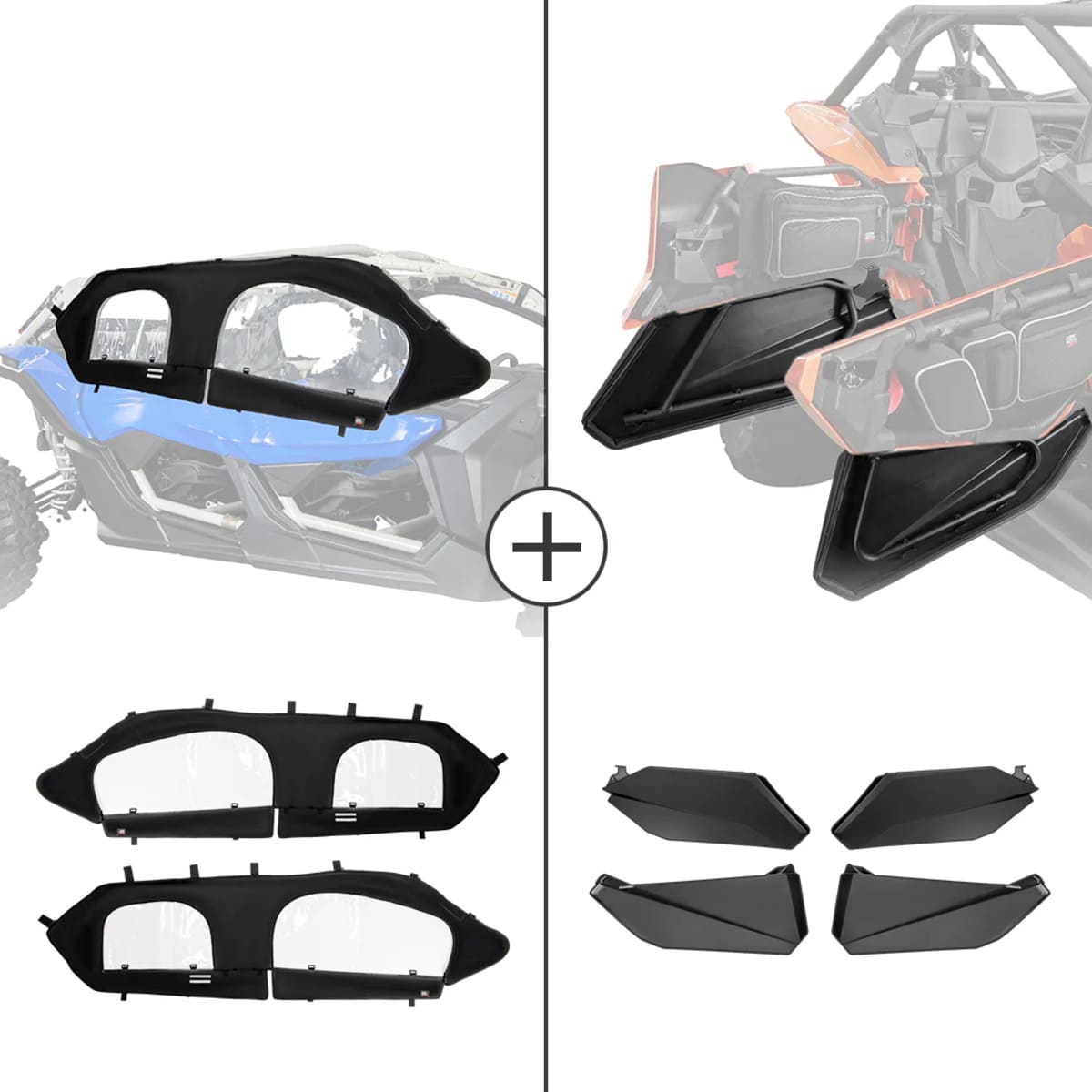 Kemimoto Can-Am Maverick X3 Max Soft Cab Enclosure & Lower Door Inserts