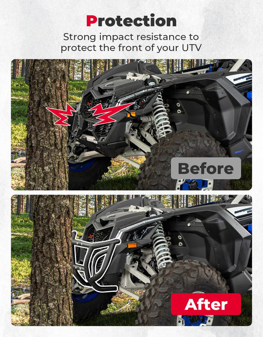 Kemimoto Can-Am Maverick X3 / MAX Spotlight Ready Front Bumper