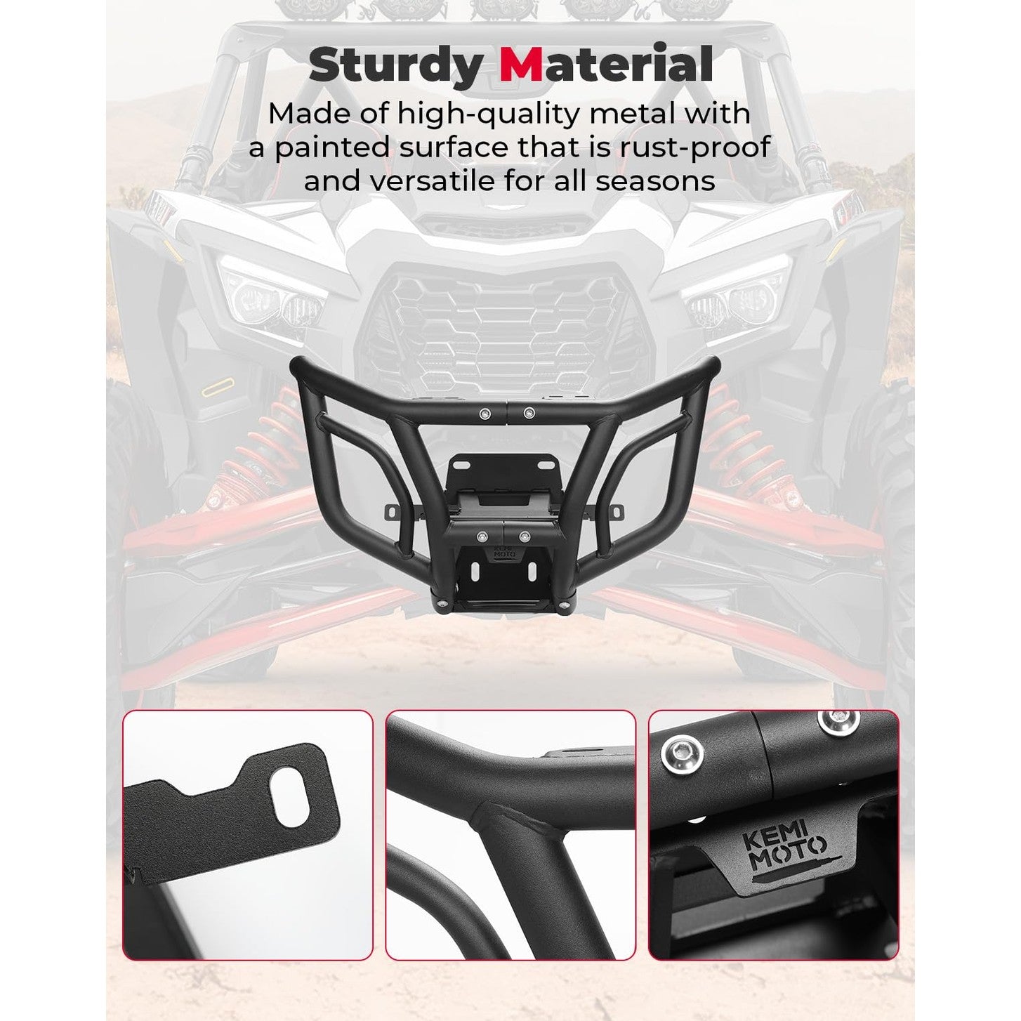 Kemimoto Can-Am Maverick X3/Max Spotlight Ready Front Bumper