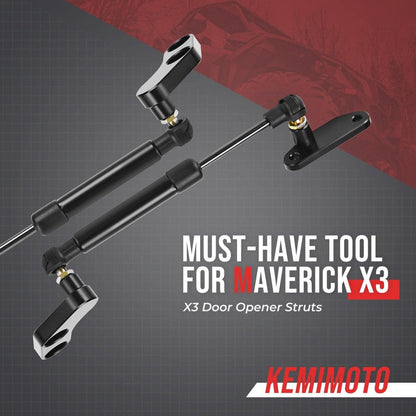 Kemimoto Can-Am Maverick X3/MAX Strut Lifts Door Opener & Latch Door Handle
