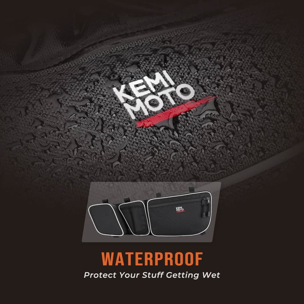 Kemimoto Can-Am Maverick X3 Max Tablet Holder & Front Door Strorage Bags