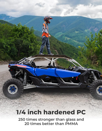 Kemimoto Can-Am Maverick X3 MAX Tinted Roof UV & Impact Resistant