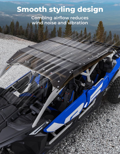 Kemimoto Can-Am Maverick X3 MAX Tinted Roof UV & Impact Resistant