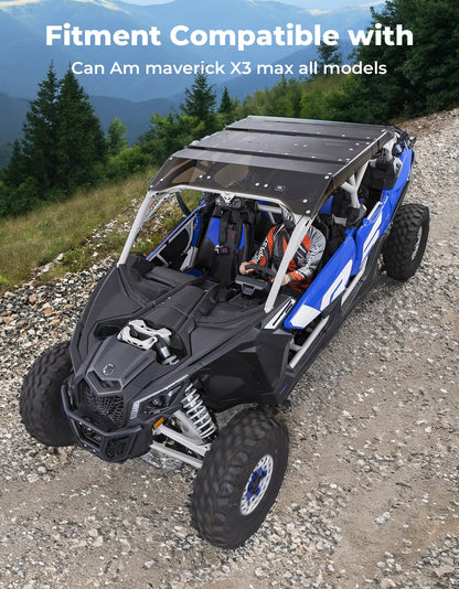 Kemimoto Can-Am Maverick X3 MAX Tinted Roof UV & Impact Resistant
