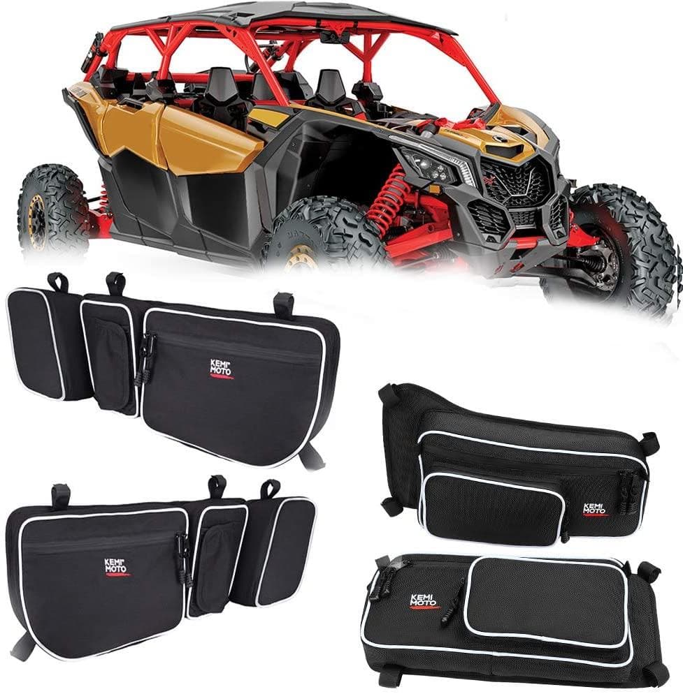 Kemimoto Can-Am Maverick X3/MAX Turbo R Door/Door Bags / Rear Side Mirror Combo