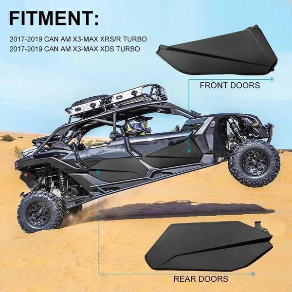Kemimoto Can-Am Maverick X3/MAX Turbo R Door/Door Bags / Rear Side Mirror Combo