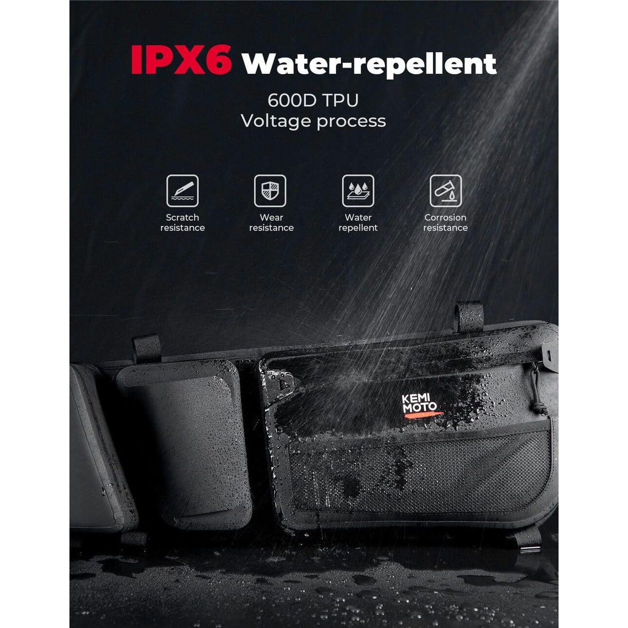 Kemimoto Can-Am Maverick X3/Max Update Water repellent Door Bags