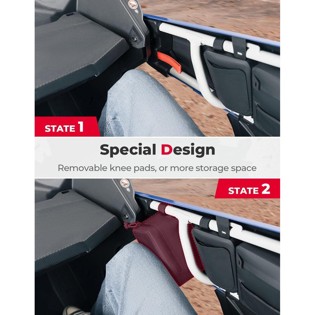 Kemimoto Can-Am Maverick X3/Max Update Water repellent Door Bags