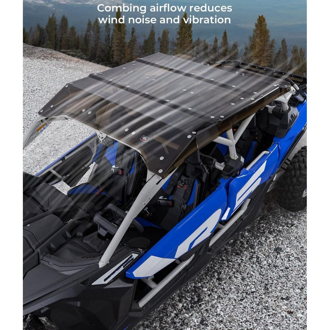 Kemimoto Can-Am Maverick X3 Max UV & Impact Resistant Tinted Roof
