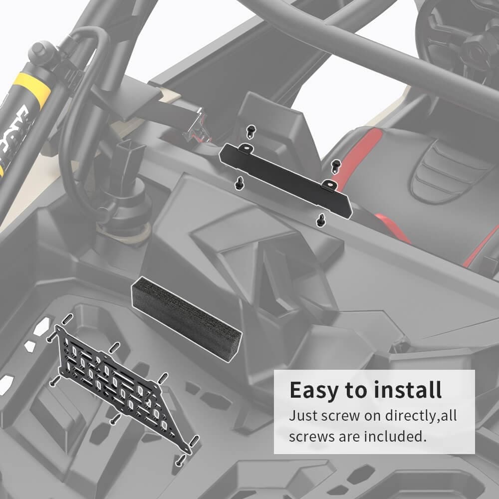Kemimoto Can-Am Maverick X3 Navigation Storage Box Holder & Noise Reduction Kit