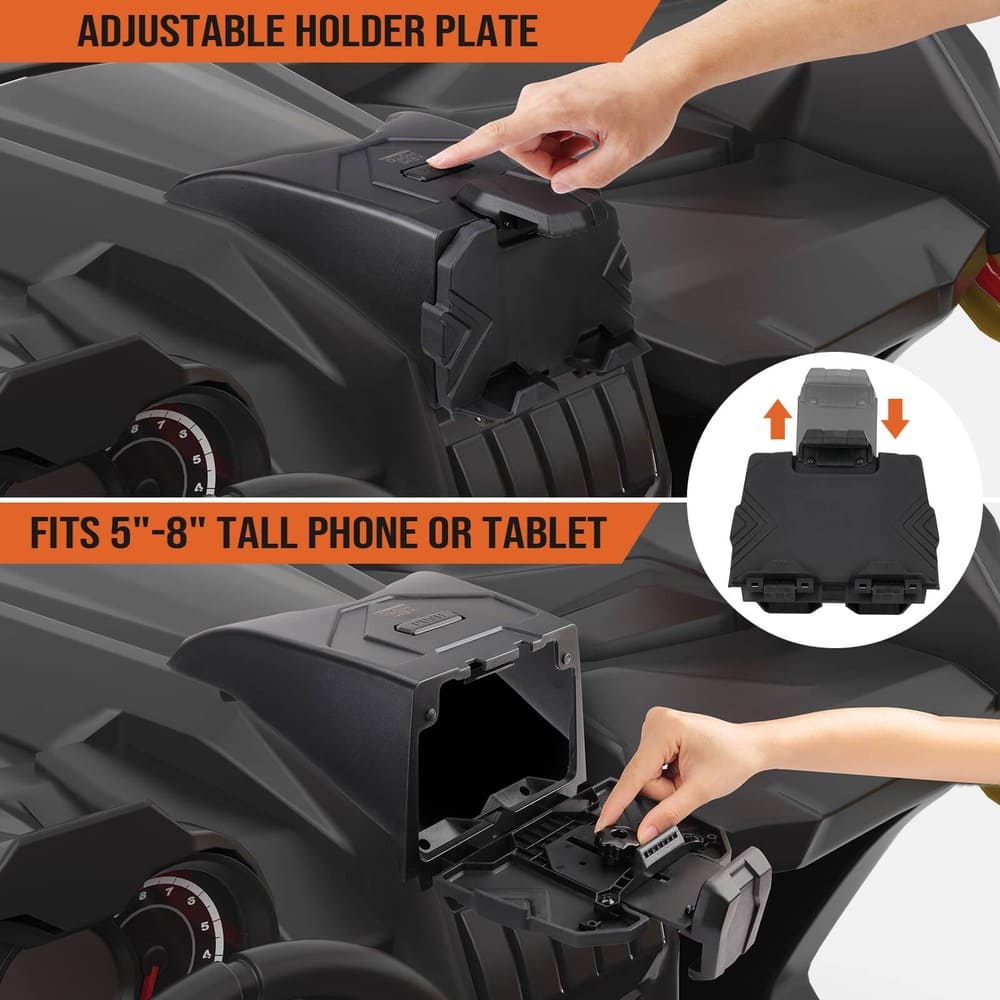 Kemimoto Can-Am Maverick X3 Navigation Storage Box Holder & Noise Reduction Kit