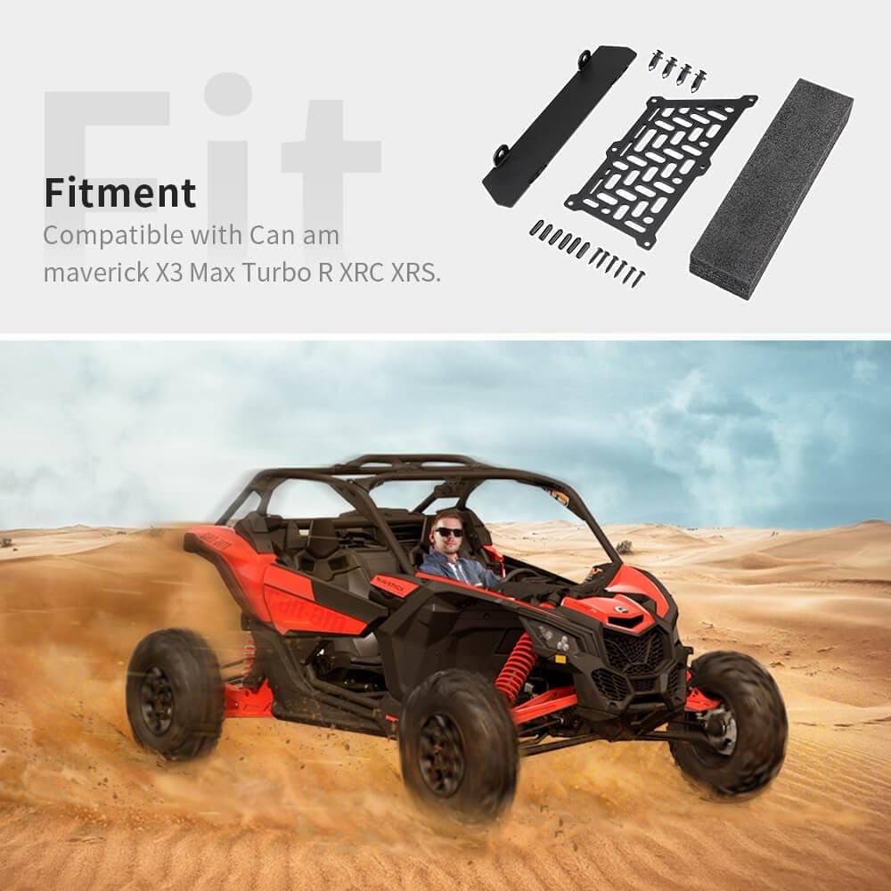 Kemimoto Can-Am Maverick X3 Navigation Storage Box Holder & Noise Reduction Kit