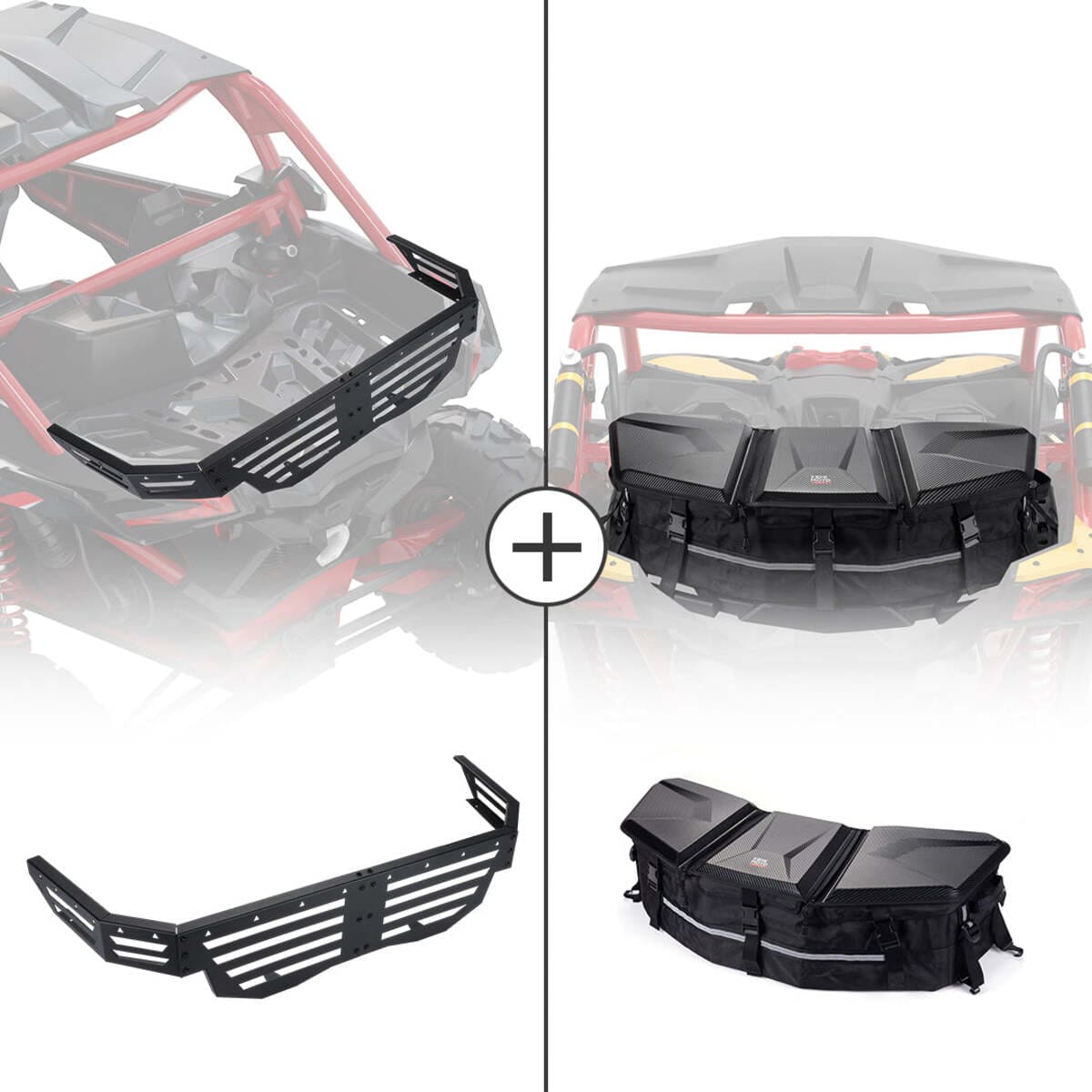 Kemimoto Can-Am Maverick X3 Rear Cargo Tailgate & Bags