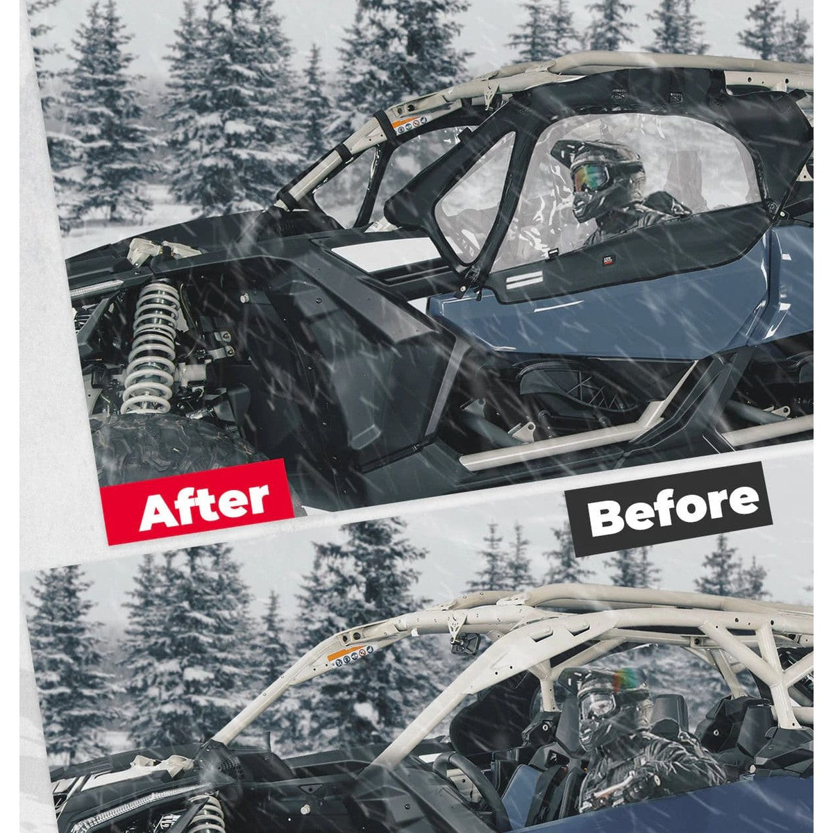 Kemimoto Can-Am Maverick X3 Soft Cab Enclosures & Hard Roof