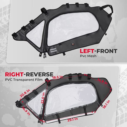 Kemimoto Can-Am Maverick X3 Soft Cab Enclosures Upper Windows