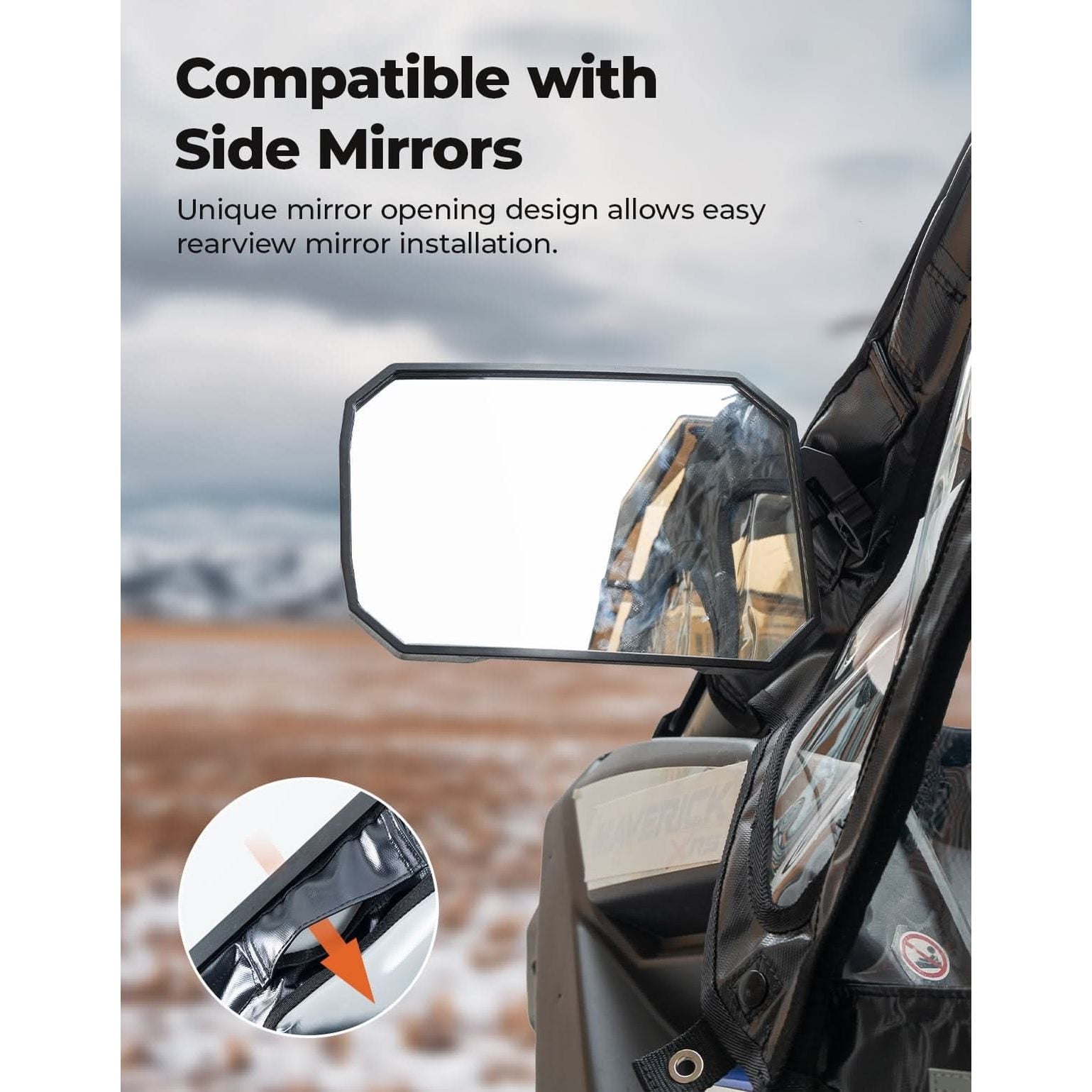 Kemimoto Can-Am Maverick X3 Soft Cab Upper Windows Enclosures
