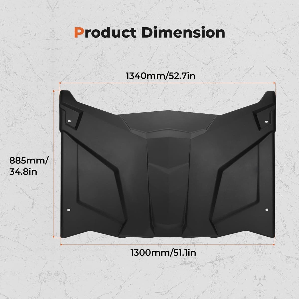 Kemimoto Can-Am Maverick X3 Sport Top Hard Roof