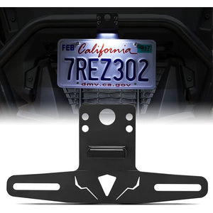 Kemimoto Can-Am Maverick X3 Universal 12V Lighted License Plate Holder