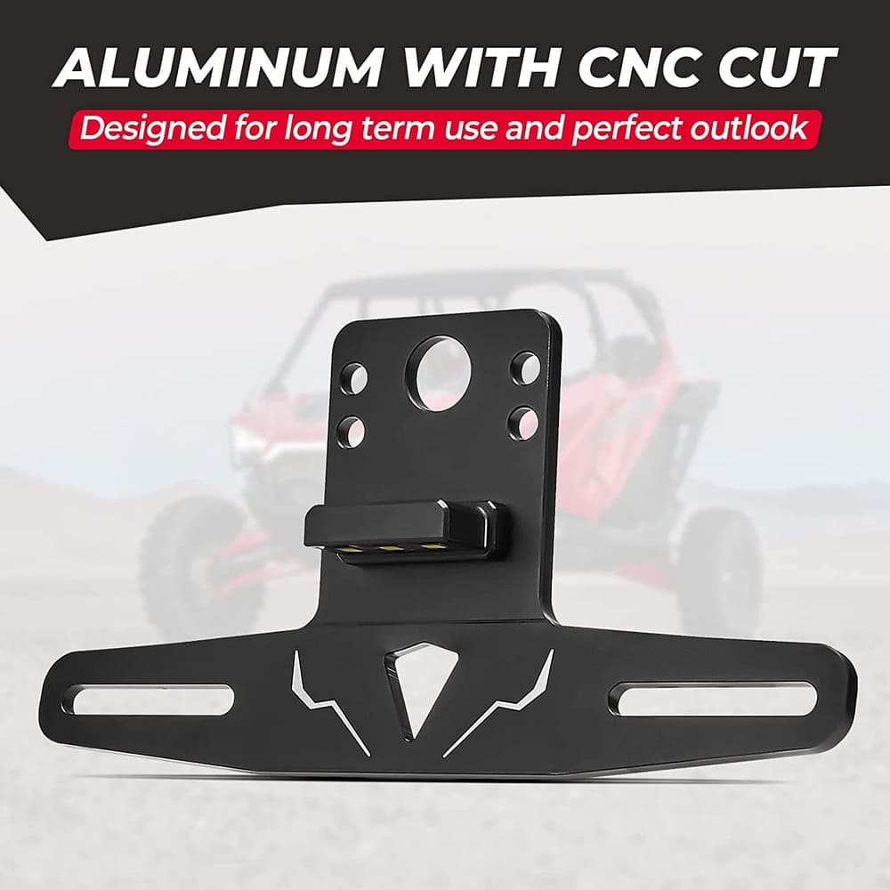 Kemimoto Can-Am Maverick X3 Universal 12V Lighted License Plate Holder