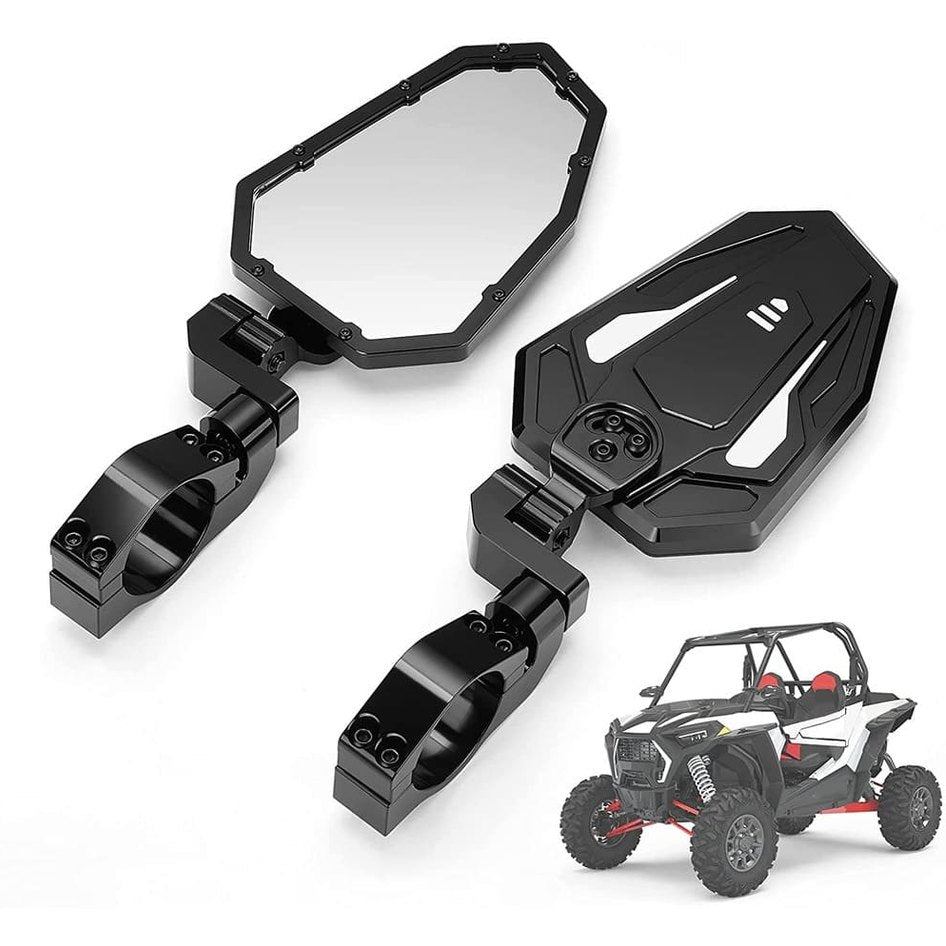 Kemimoto Can-Am Maverick X3 UTV Rear View Side Mirrors w/ "1.75"-2" Roll Bar - 1 Pair