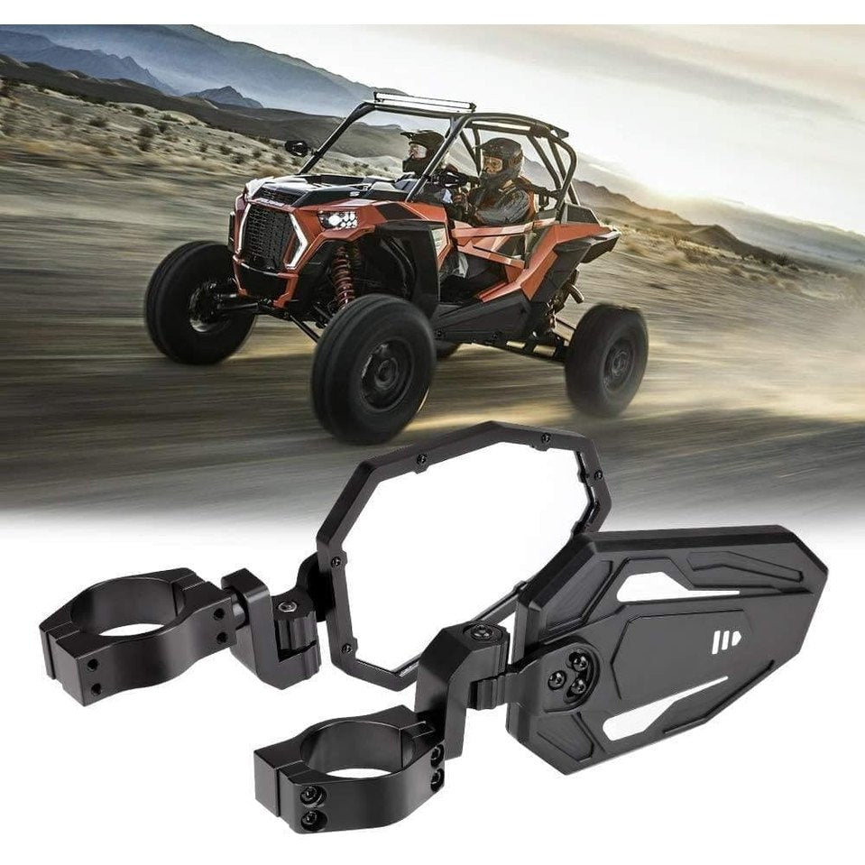 Kemimoto Can-Am Maverick X3 UTV Rear View Side Mirrors w/ "1.75"-2" Roll Bar - 1 Pair