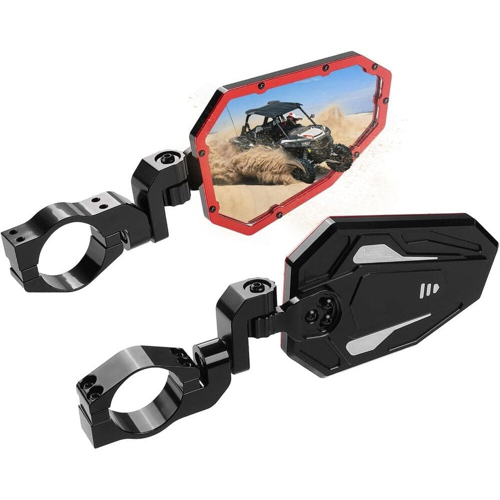Kemimoto Can-Am Maverick X3 UTV Rear View Side Mirrors w/ "1.75"-2" Roll Bar - 1 Pair
