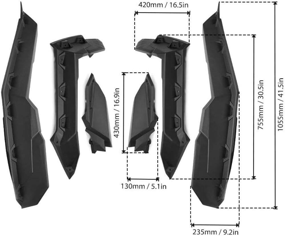 Kemimoto Can-Am Maverick X3/X3 Max Fender Flares