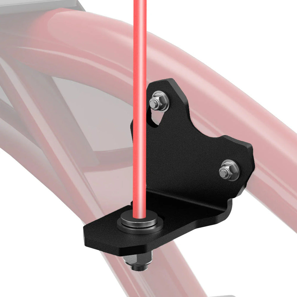 Kemimoto Can Am Maverick X3/MAX 2 Pcs Adjustable Whip Light Flag Mount