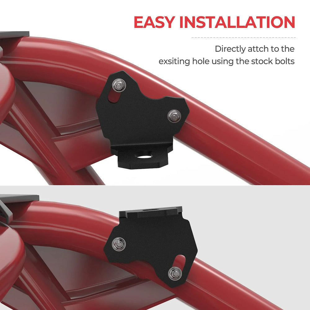 Kemimoto Can Am Maverick X3/MAX 2 Pcs Adjustable Whip Light Flag Mount