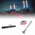 Kemimoto Can-Am Commander 4FT LED RGB Whip Lights & Storage Bag