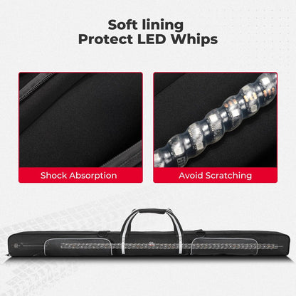 Kemimoto Can-Am Commander 4FT LED RGB Whip Lights & Storage Bag